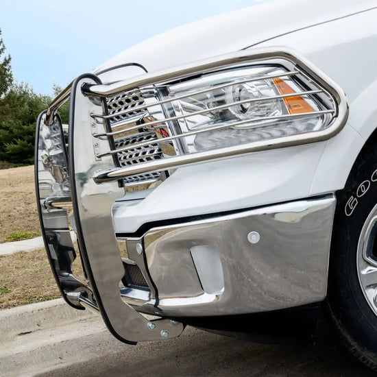 Aries - Black Steel Grille Guard installed