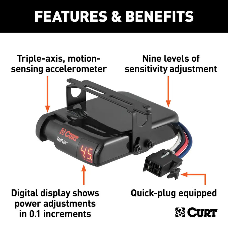 Curt - TRIFLEX PROPORTIONAL TRAILER BRAKE CONTROLLER