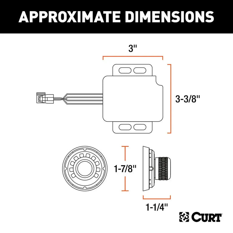 Curt - SPECTRUM INTEGRATED PROPORTIONAL TRAILER BRAKE CONTROLLER