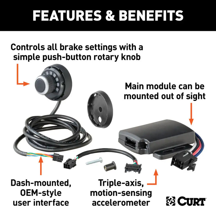 Curt - SPECTRUM INTEGRATED PROPORTIONAL TRAILER BRAKE CONTROLLER