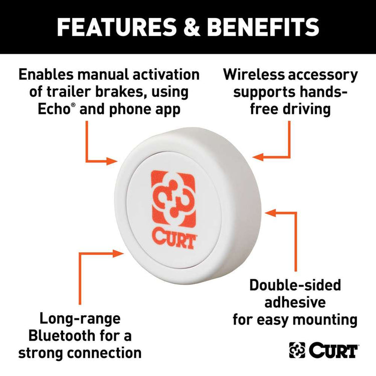 Curt - ECHO BRAKE CONTROLLER MANUAL OVERRIDE BUTTON