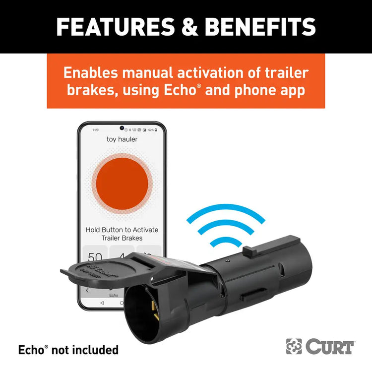 Curt - ECHO BRAKE CONTROLLER MANUAL OVERRIDE BUTTON