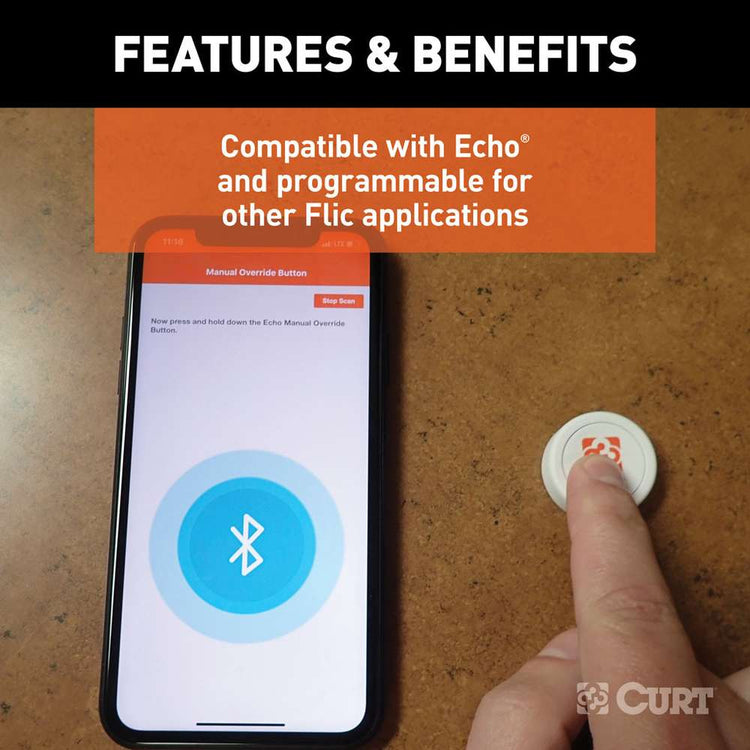 Curt - ECHO BRAKE CONTROLLER MANUAL OVERRIDE BUTTON