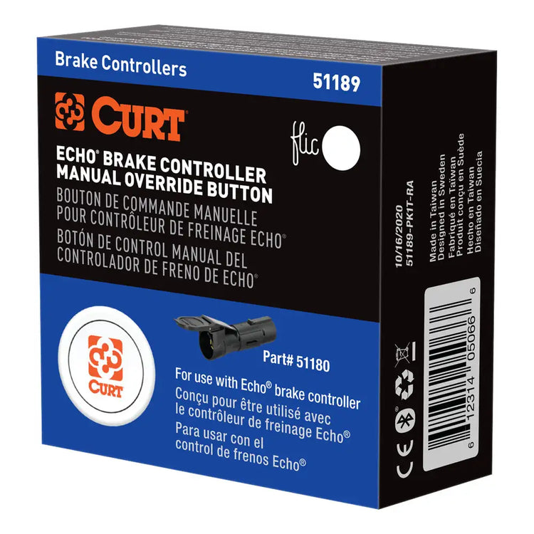 Curt - ECHO BRAKE CONTROLLER MANUAL OVERRIDE BUTTON