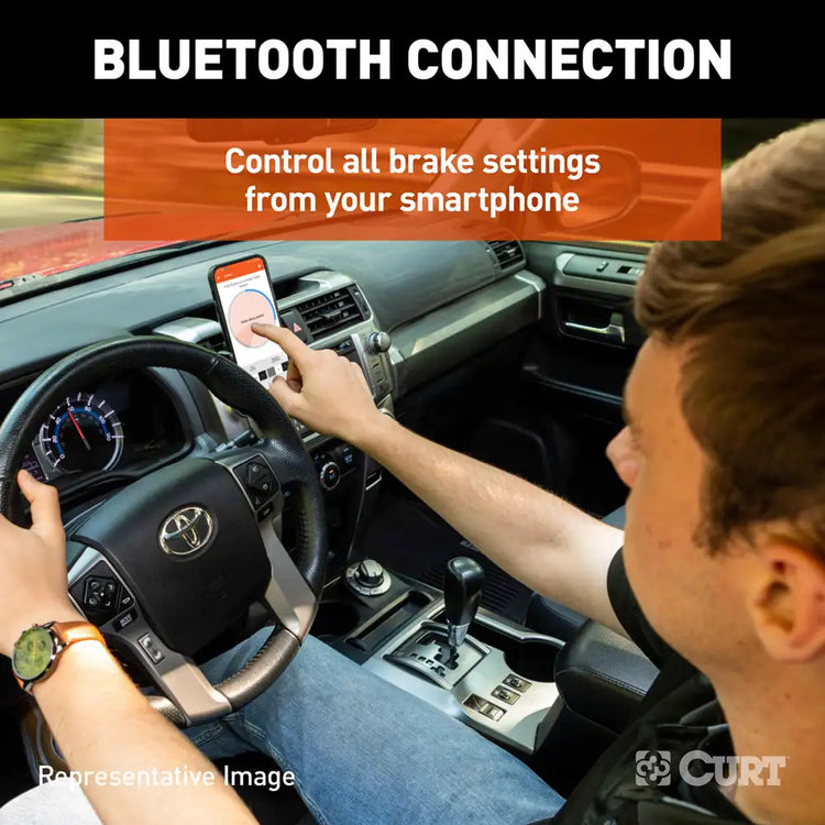 Curt - ECHO IN-LINE TRAILER BRAKE CONTROLLER, BLUETOOTH® SMARTPHONE CONNECTION