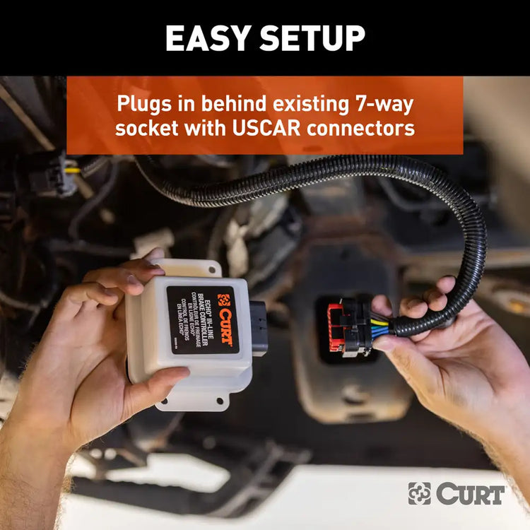 Curt - ECHO IN-LINE TRAILER BRAKE CONTROLLER, BLUETOOTH® SMARTPHONE CONNECTION