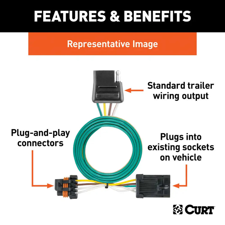 CUSTOM WIRING HARNESS - 4-WAY FLAT OUTPUT