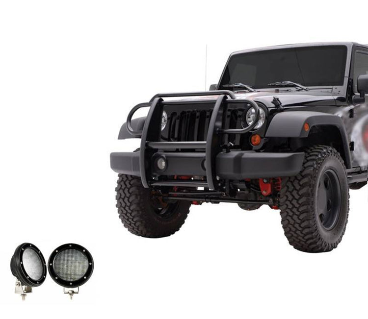 Black Horse Offroad - GRILLE GUARD (WITH LIGHTS)