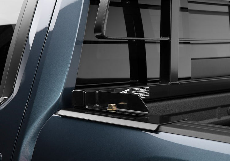 Back Racks Classic Truck Rack on the Blue Truck Product Image Close Up 2
