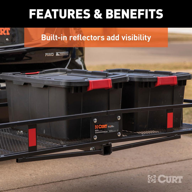 Curt - Fixed Cargo Carrier - 60 Inch x 24 Inch x 6 Inch