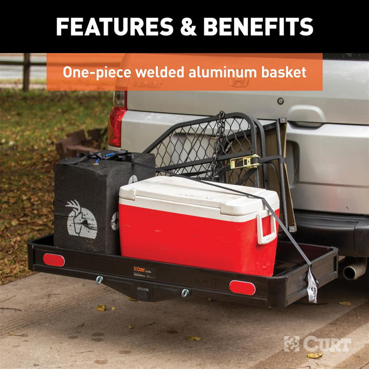 Curt - Fixed Cargo Carrier - 49 Inch x 22-1/4 Inch x 4 Inch