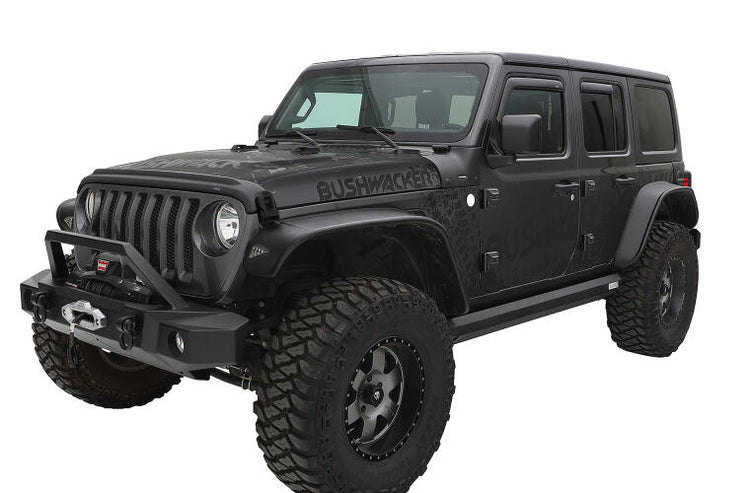 Bushwacker - Flat 9-1/2 Inch Front/ 4-3/4 Inch Rear Tire Coverage - JL