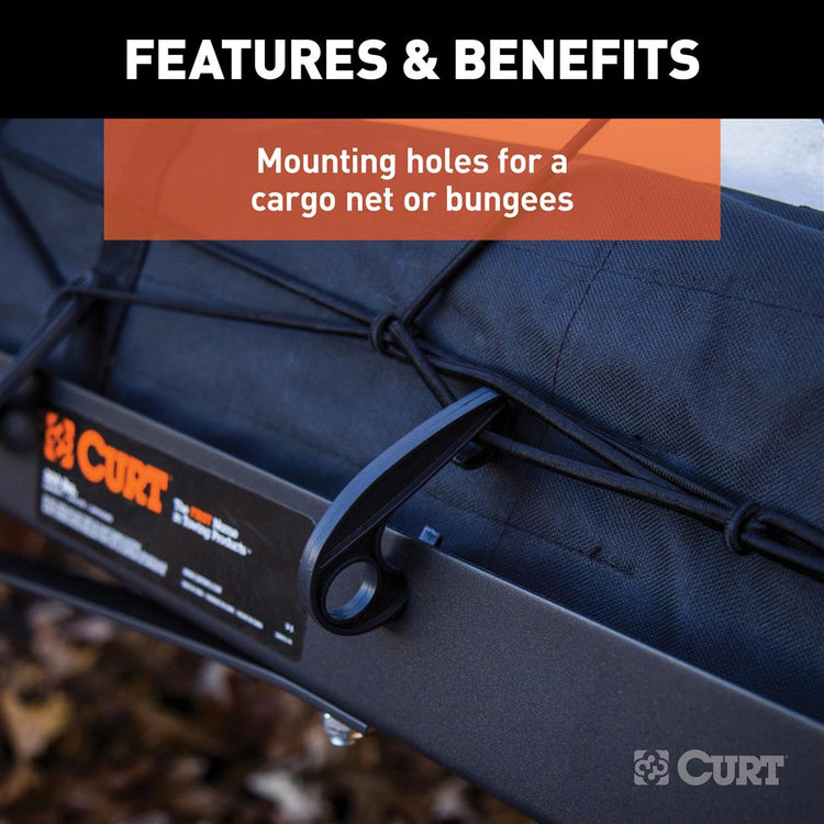 Curt - Folding Cargo Carrier - 60 Inch x 20 Inch x 2-3/4 Inch
