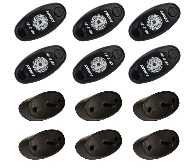 Rigid Lighting - A-Series Rock Lights/Underbody Light Kit - 6 Light