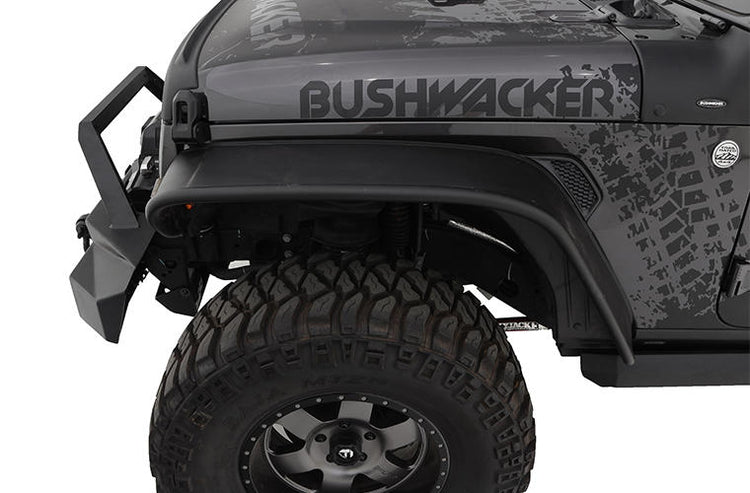 Bushwacker - Flat 9-1/2 Inch Front/ 4-3/4 Inch Rear Tire Coverage - JL