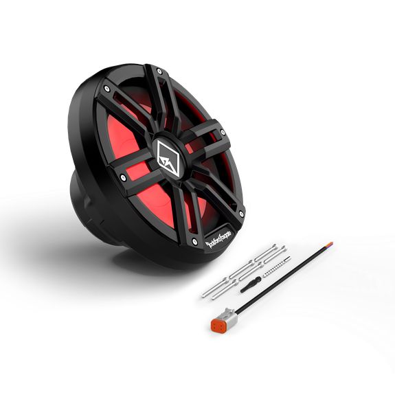 Rockford Fosgate - M2 10" DVC 4Ω Color Optix™ Sealed Enclosure Marine Subwoofer - White or Black
