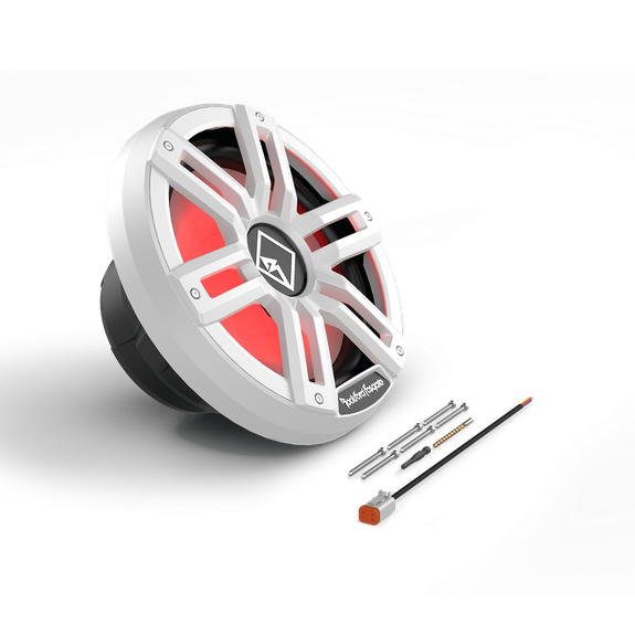 Rockford Fosgate - M2 12" DVC 4Ω Color Optix™ Sealed Enclosure Marine Subwoofer - White or Black
