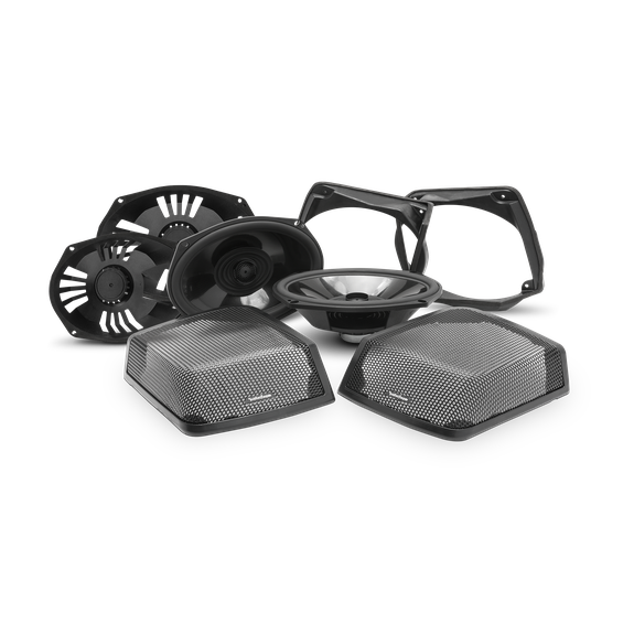 Rockford Fosgate - 1998-2013 Harley-Davidson® Street Glide® Source Unit, 4-Speaker & Amp Kit (Gen-2)