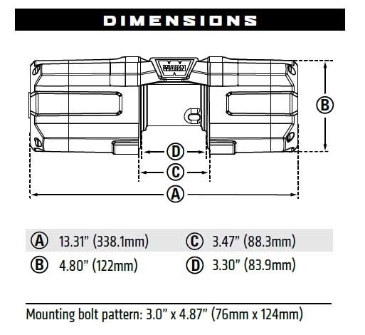 Warn Warn Axion powersport series 3500lb +