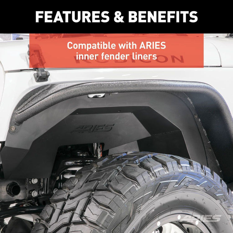 Aries Aluminum 9.25'' coverage Fender Flares