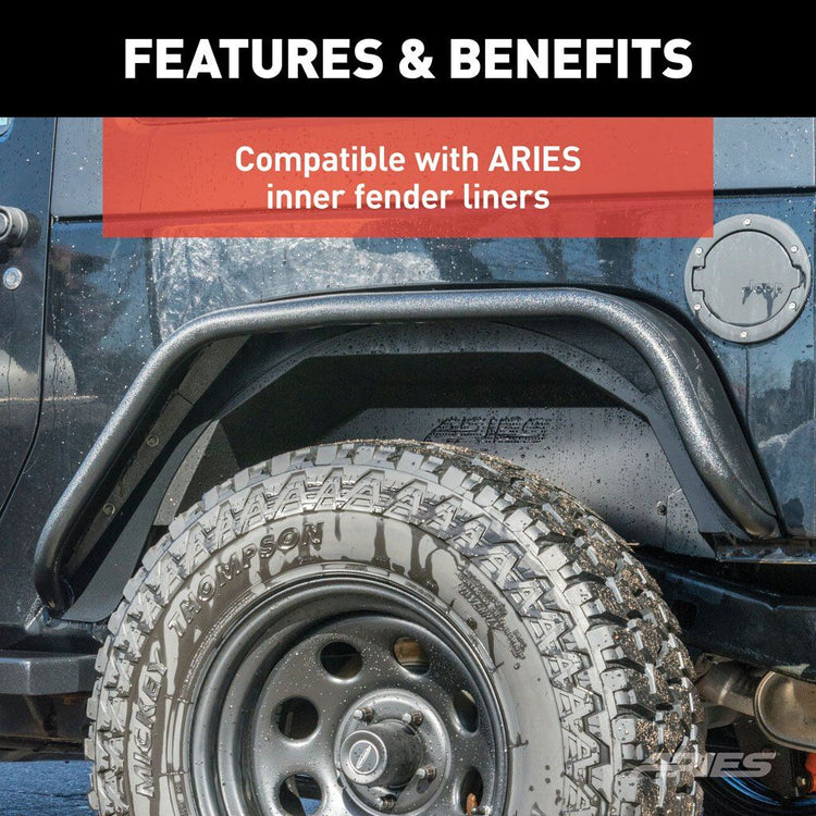 Aries Aluminum 5.5'' coverage Fender Flares