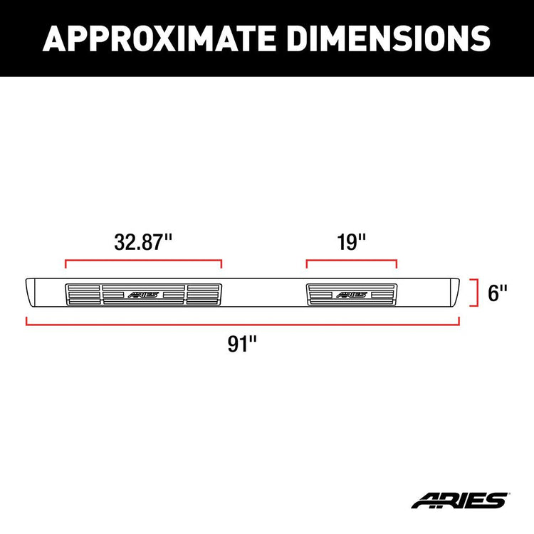 Aries 6'' oval - Black alum