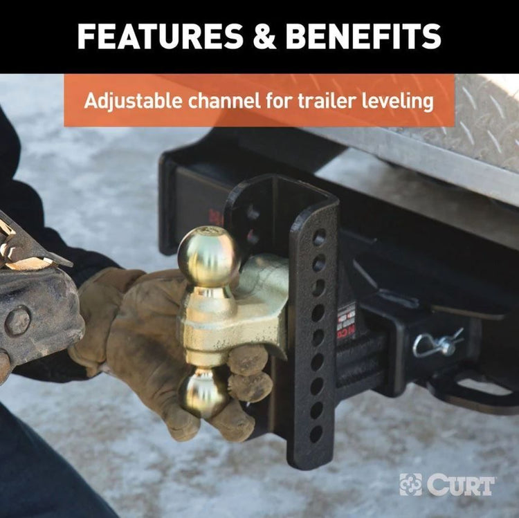 Curt Adjustable Channel Mount 2.5''x2.5''