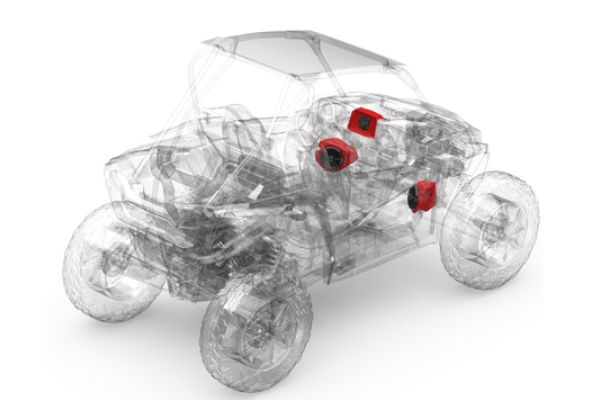 Rockford Fosgate RZR, receiver & frt speakers