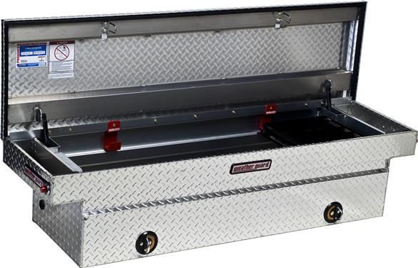 Weatherguard Single Lid -std alum clear or blk