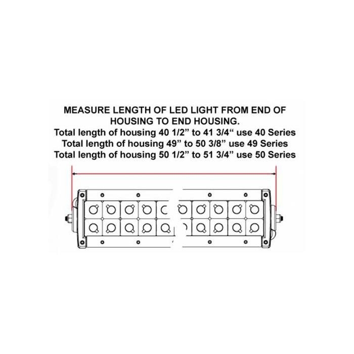N-Fab - Roof Light Bar Mounting Kit