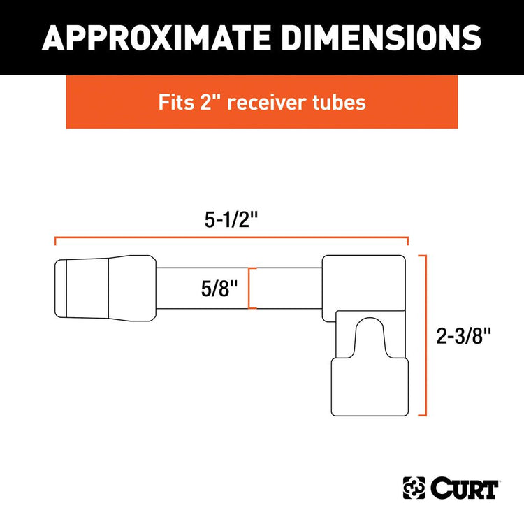 Curt C3 right angle chrome
