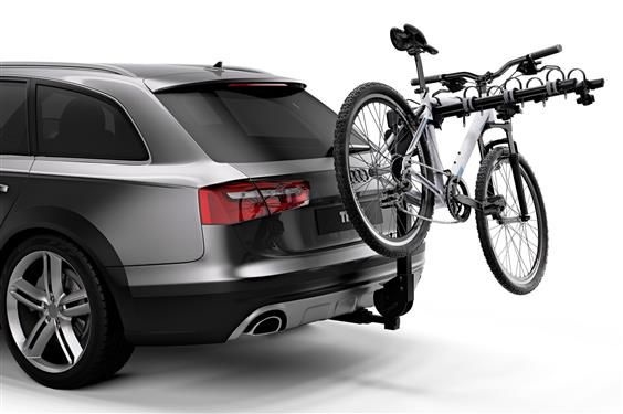 Thule Camber 4 Bike Rack on back of car product image