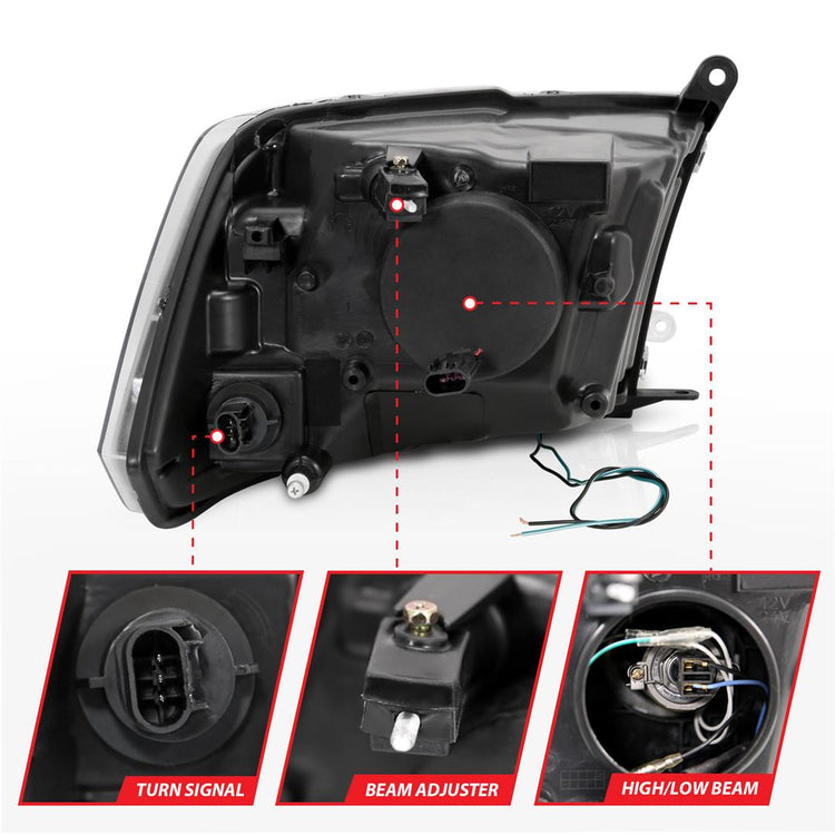 ANZO USA - Halogen Headlight Assembly - Ram Classic