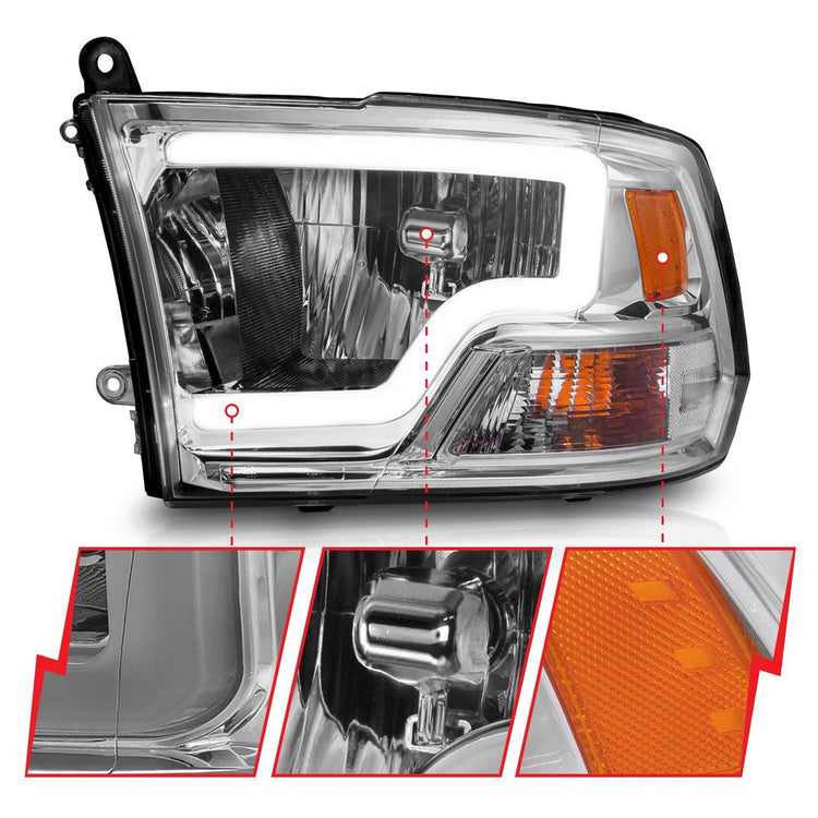 ANZO USA - Halogen Headlight Assembly - Ram New Body