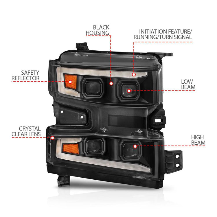 ANZO USA  - LED Headlight Assembly - GMC/Chevrolet