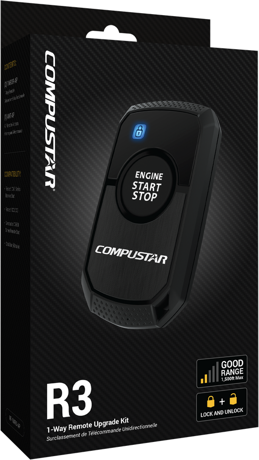 Compustar R3 Remote Kit - 1 500' 1-way